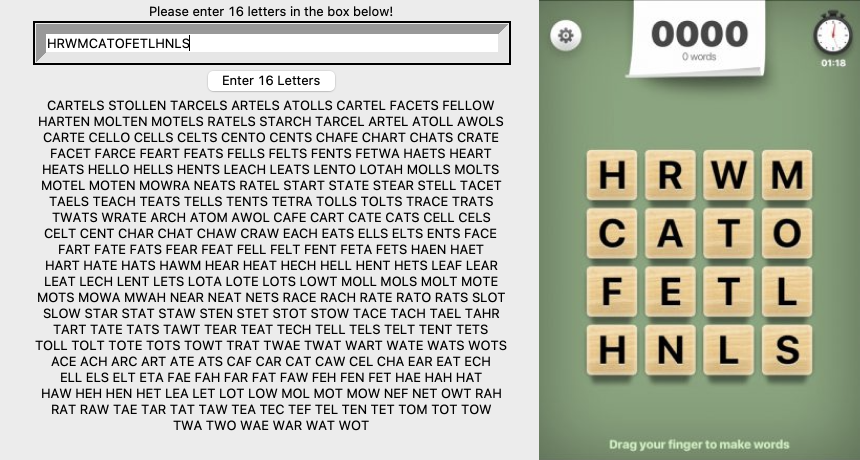 Word Hunt Game Pigeon Words